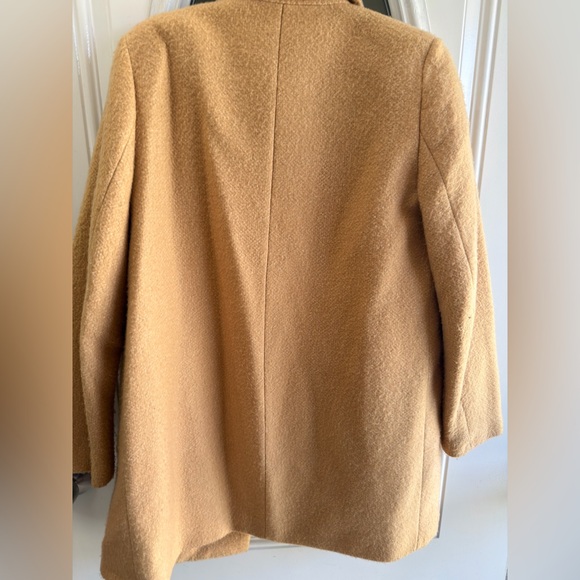 Zara Camel/Tan Double-Breasted Pea Coat - Picture 4 of 4